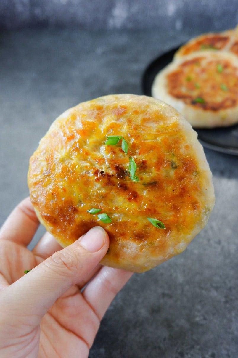 ChineseStyle Savoury Stuffed Breakfast Pancakes (Vegan Recipe) The