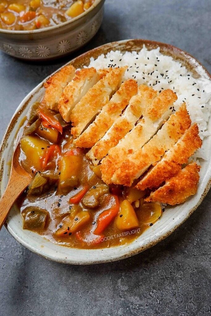 Tofu Katsu Curry Vegan Recipe The Foodie Takes Flight