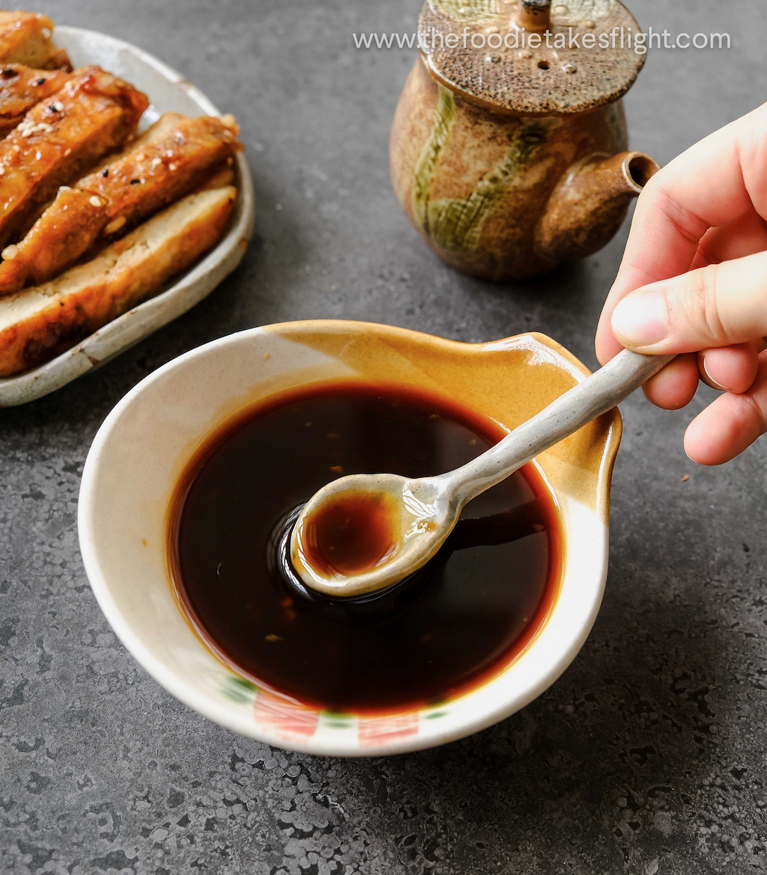 Tofu "Chicken" Teriyaki The Foodie Takes Flight