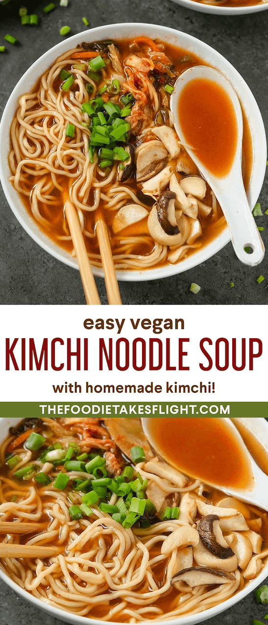 Kimchi and Dumpling Noodle Soup The Foodie Takes Flight