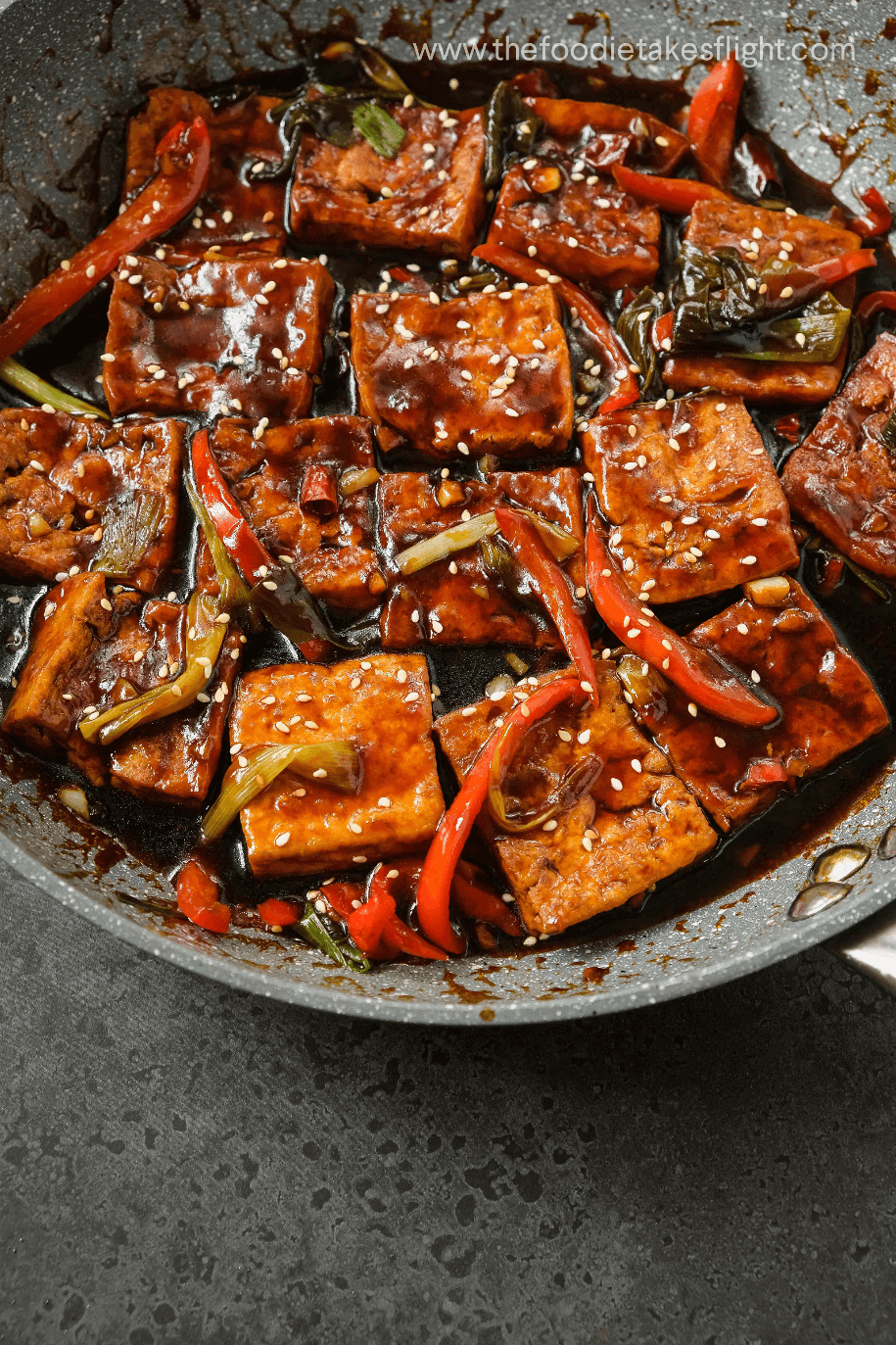 Easy Braised Tofu The Foodie Takes Flight