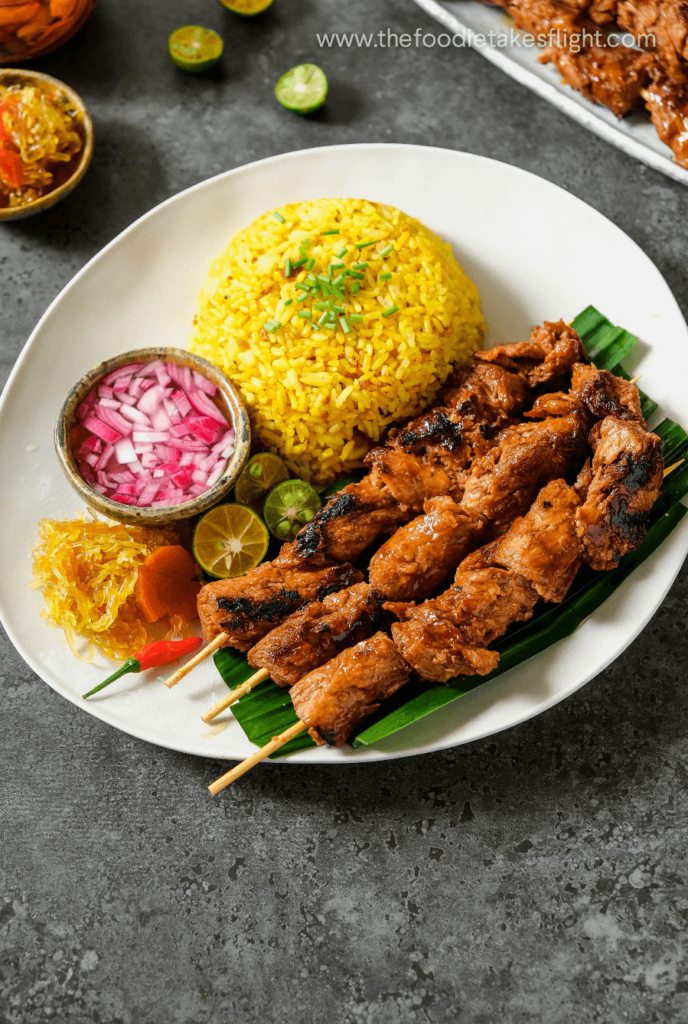 Vegan Filipino-Style 'Pork' Barbecue - The Foodie Takes Flight