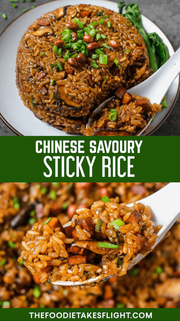 Chinese savory sticky rice recipe using Cuckoo rice cooker 🍚, Rice Recipe