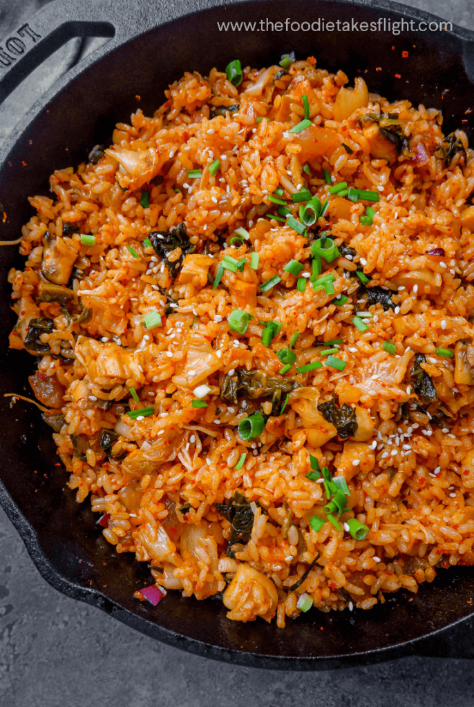 Vegan Kimchi Fried Rice The Foodie Takes Flight