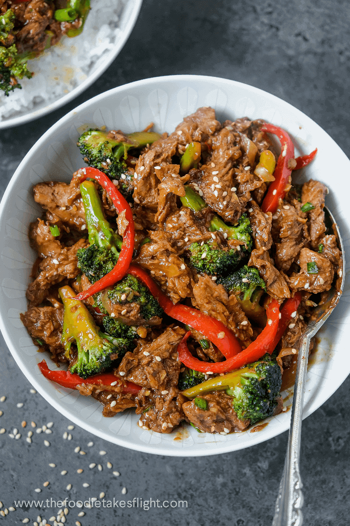 Chinese-Style No Beef and Broccoli (Vegan) - The Foodie Takes Flight