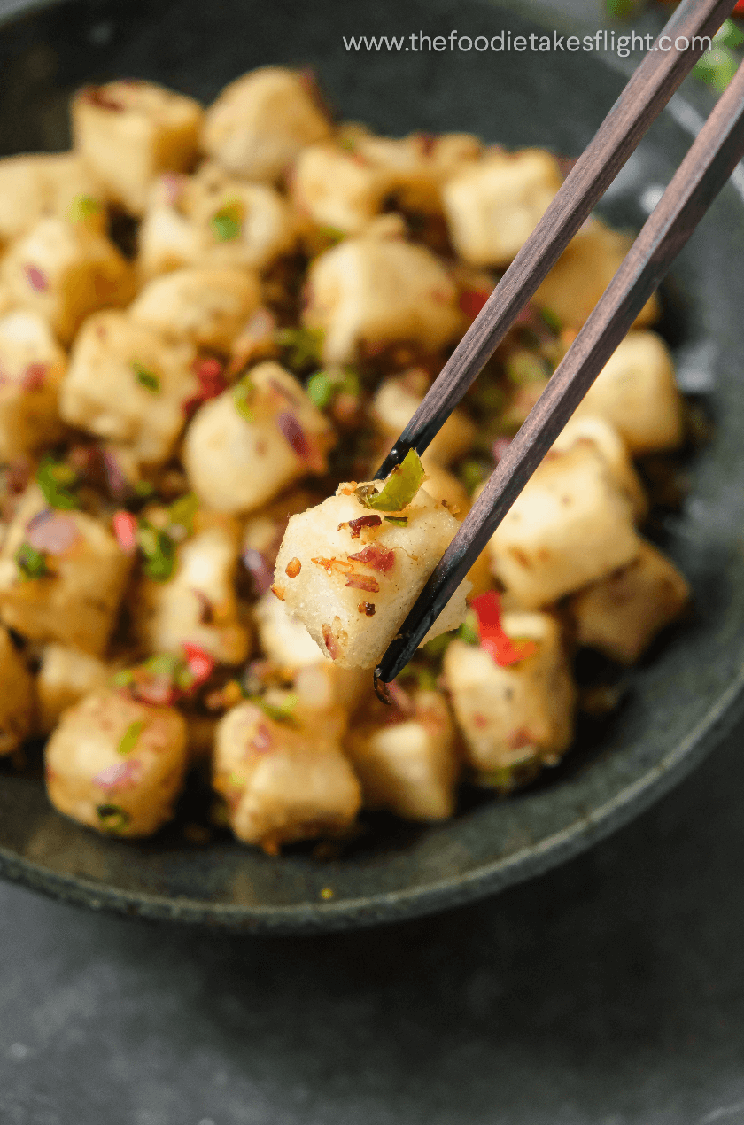 Crispy Salt And Pepper Tofu - The Foodie Takes Flight