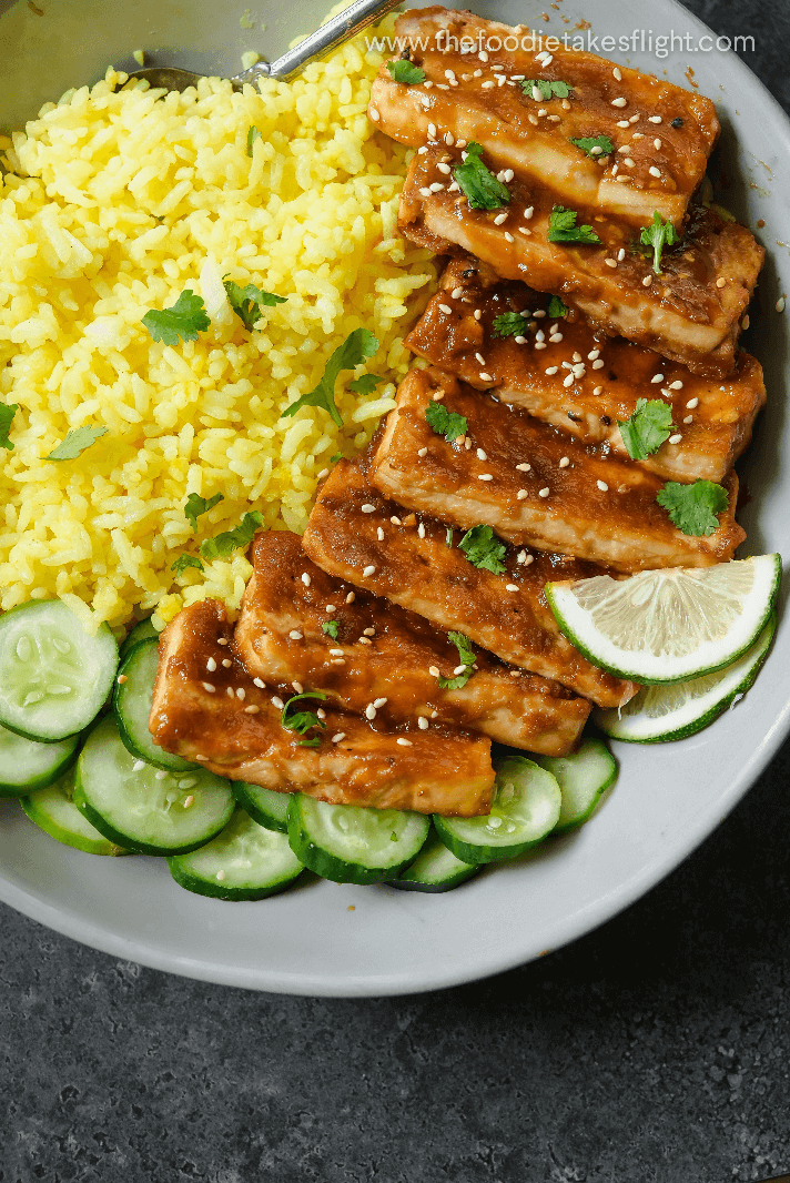 Baked Peanut Butter & Lime Tofu The Foodie Takes Flight