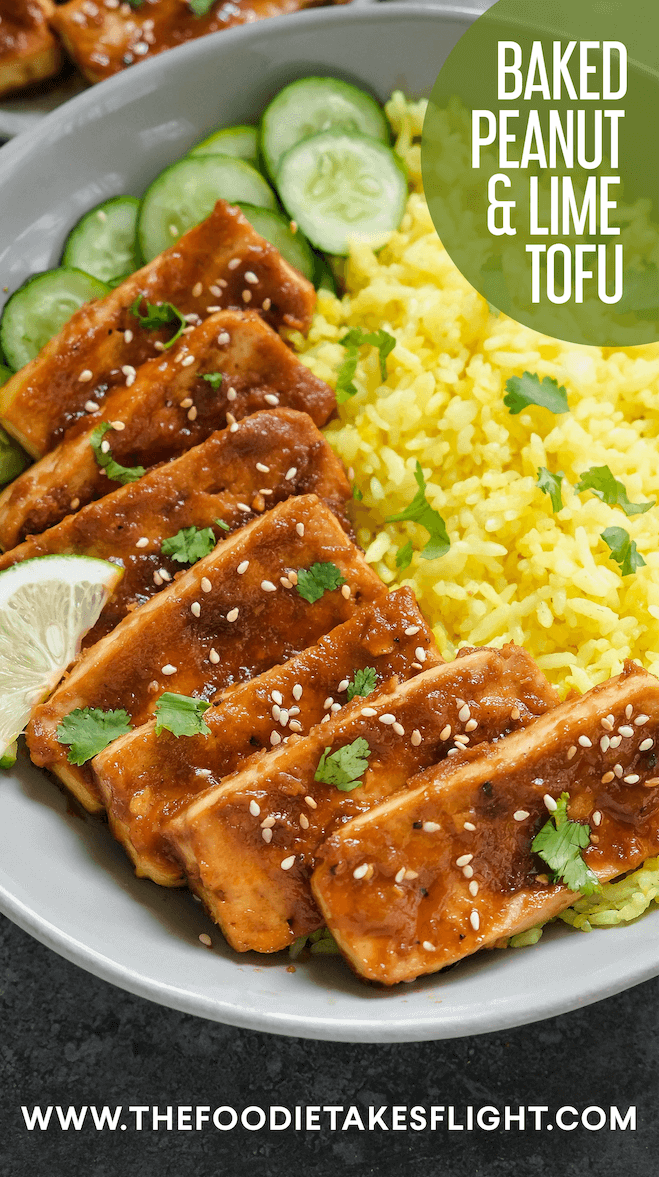Baked Peanut Butter & Lime Tofu The Foodie Takes Flight