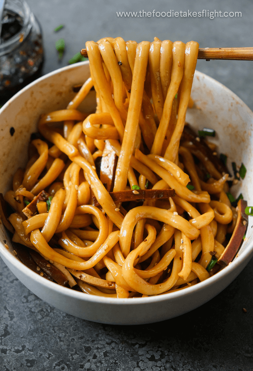 OneBowl Shoyu Udon (Soy Sauce Noodles) The Foodie Takes Flight