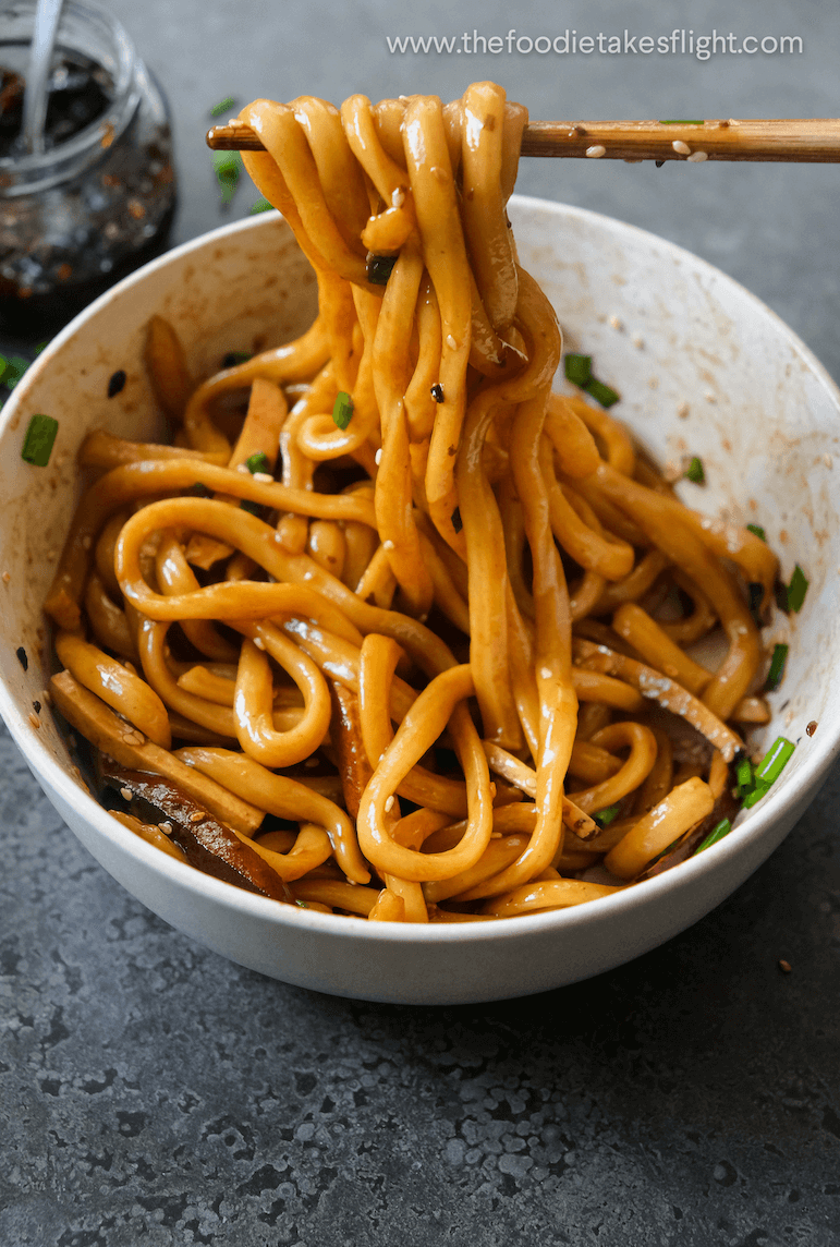 OneBowl Shoyu Udon (Soy Sauce Noodles) The Foodie Takes Flight