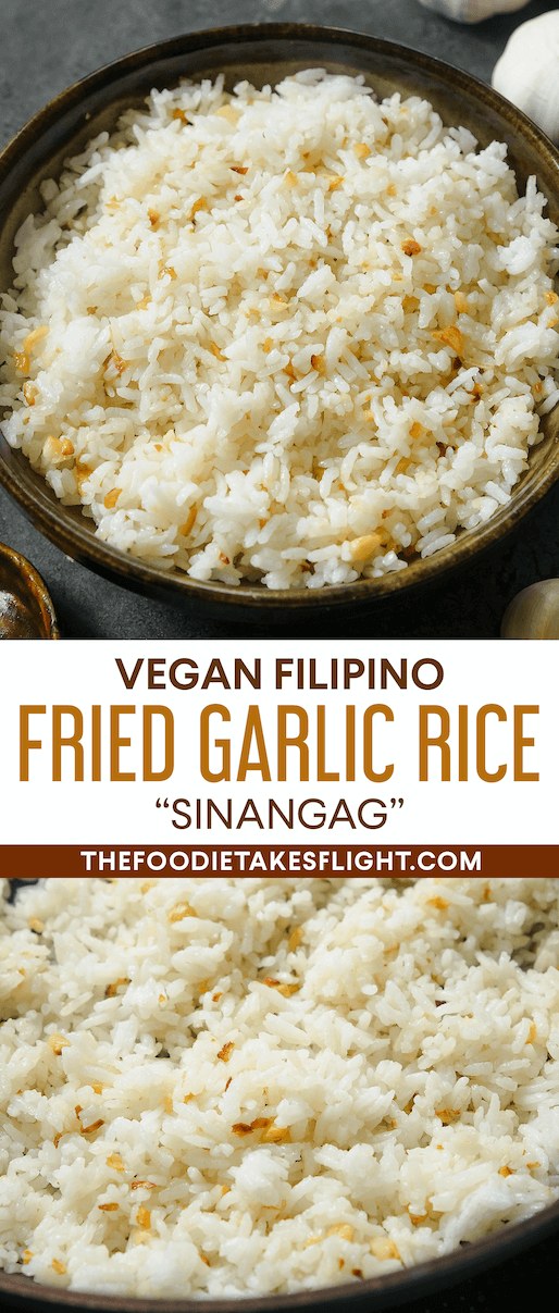 Filipino Fried Garlic Rice (Sinangag) The Foodie Takes Flight