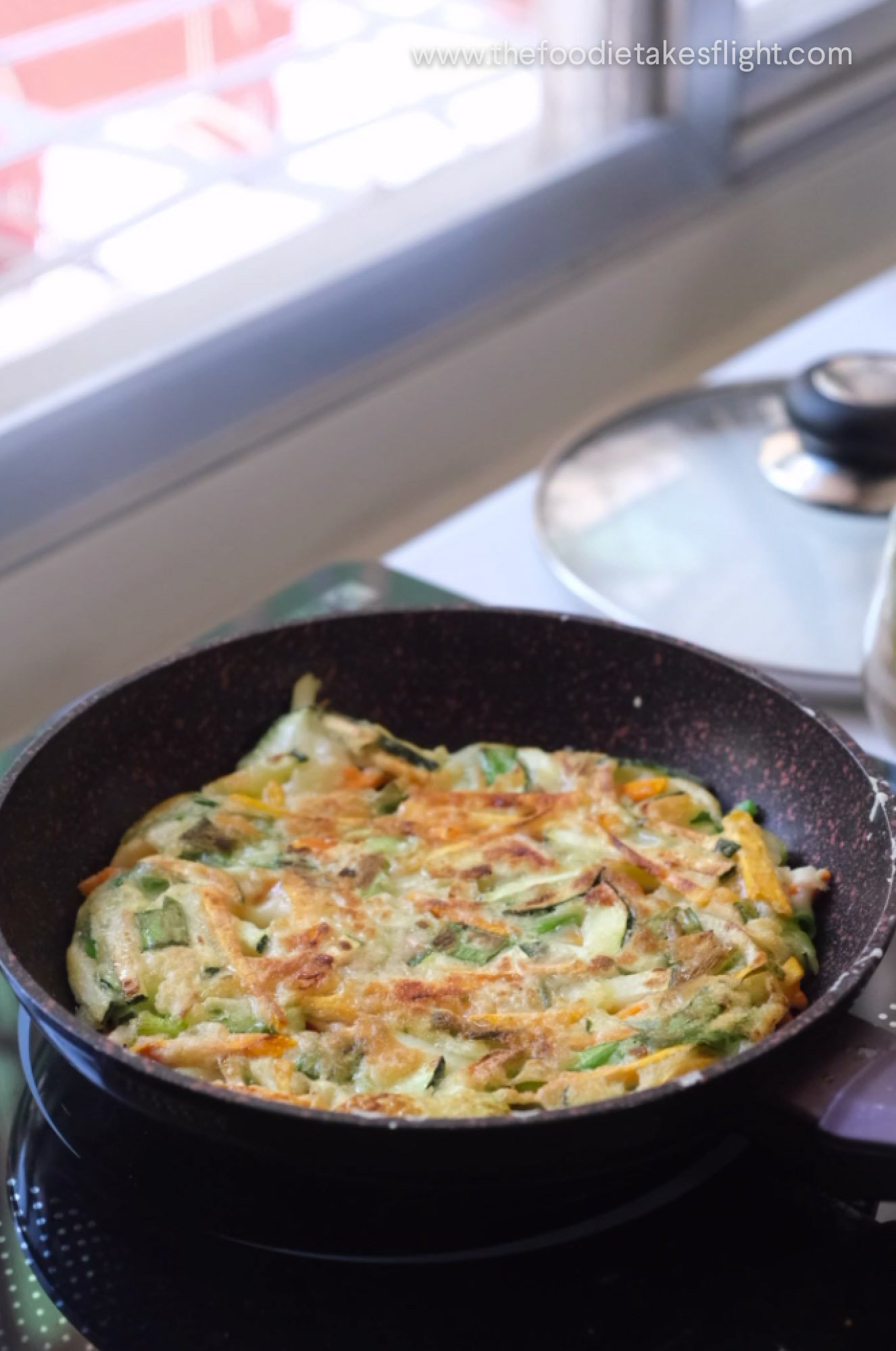 Vegan Yachaejeon (Korean Vegetable Pancakes) The Foodie Takes Flight