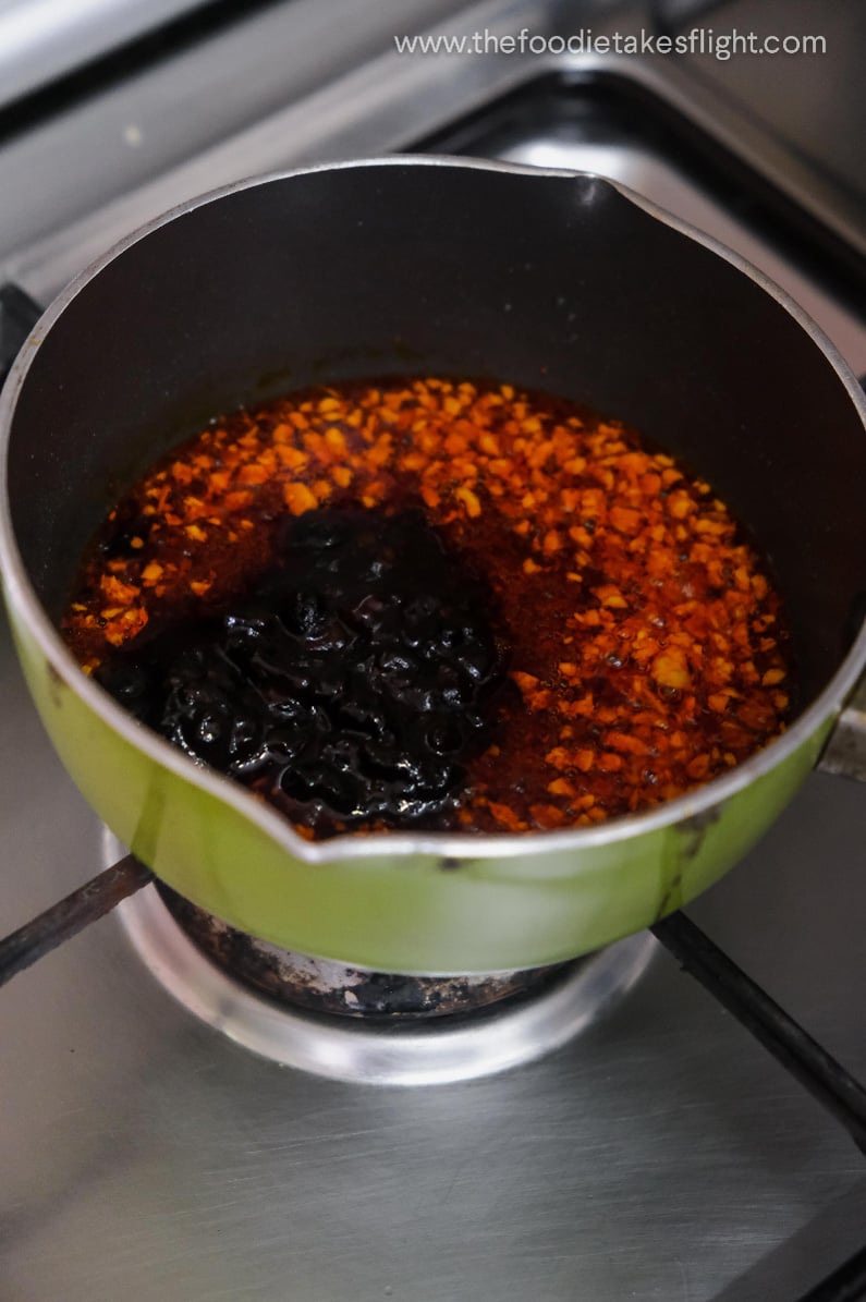 Easy 15Minute Black Bean Chili Oil Noodles The Foodie Takes Flight