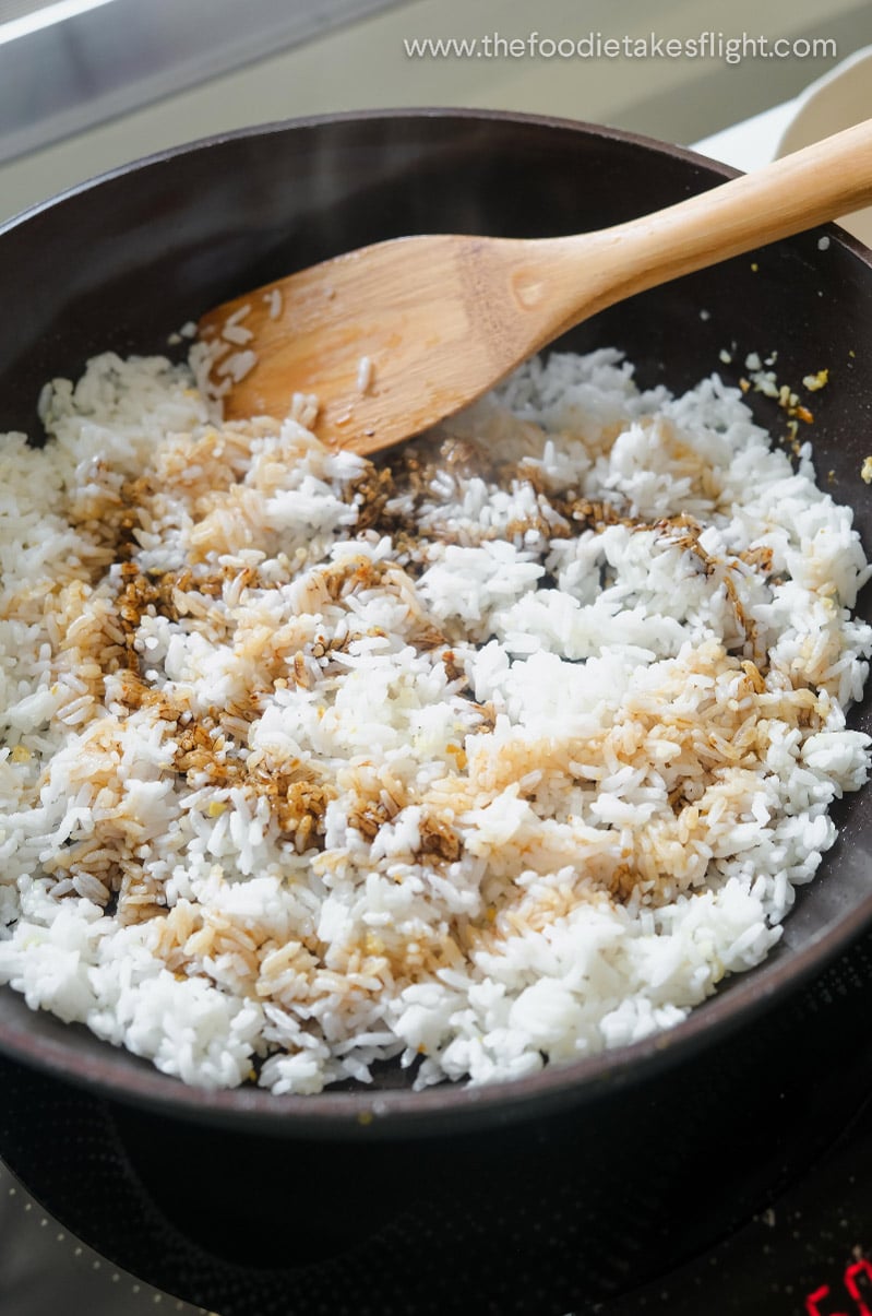 Easy Soy Sauce “Egg” Fried Rice The Foodie Takes Flight