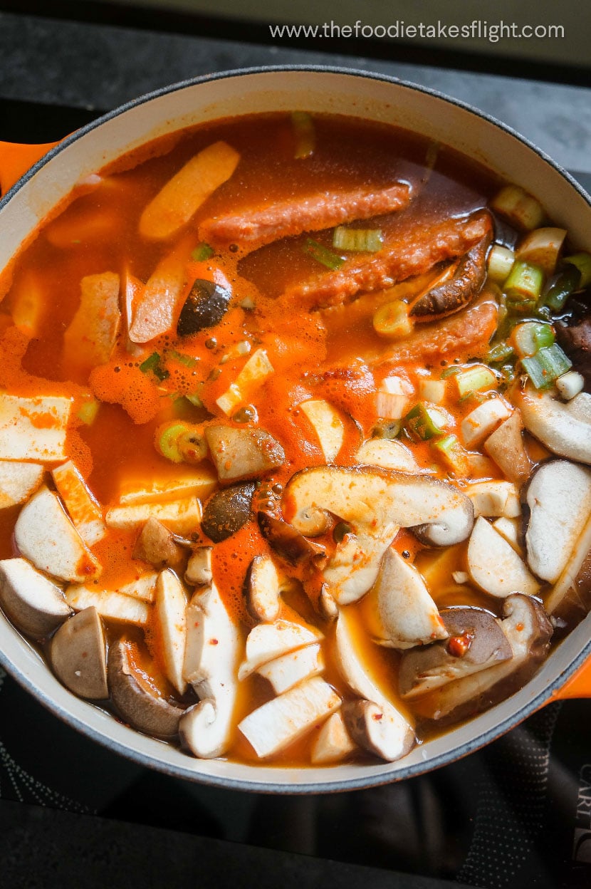 Vegan Budae Jjigae 부대찌개 (Korean Army Base Stew) The Foodie Takes Flight