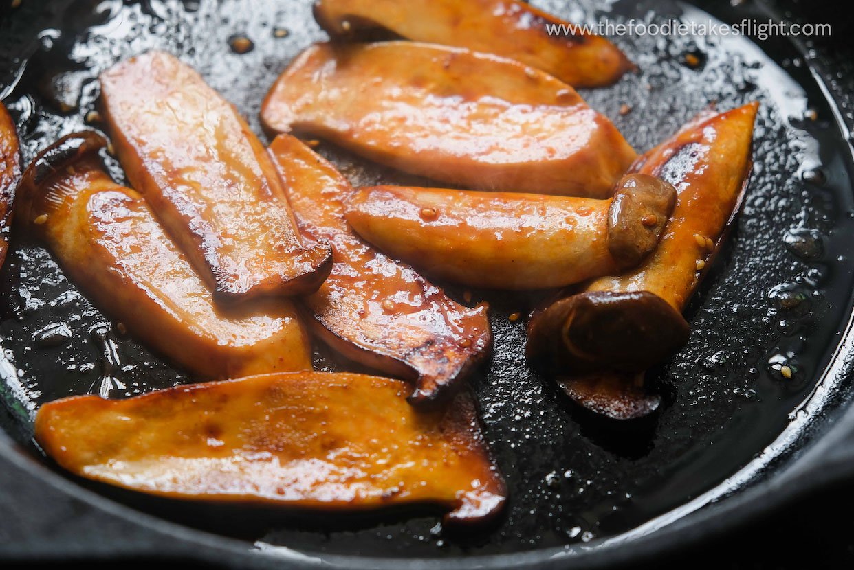 Gochujang King Oyster Mushrooms The Foodie Takes Flight