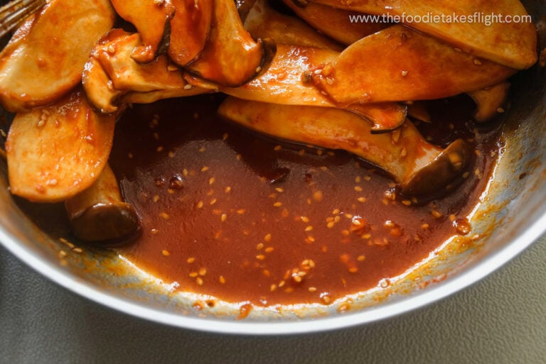 Gochujang King Oyster Mushrooms The Foodie Takes Flight