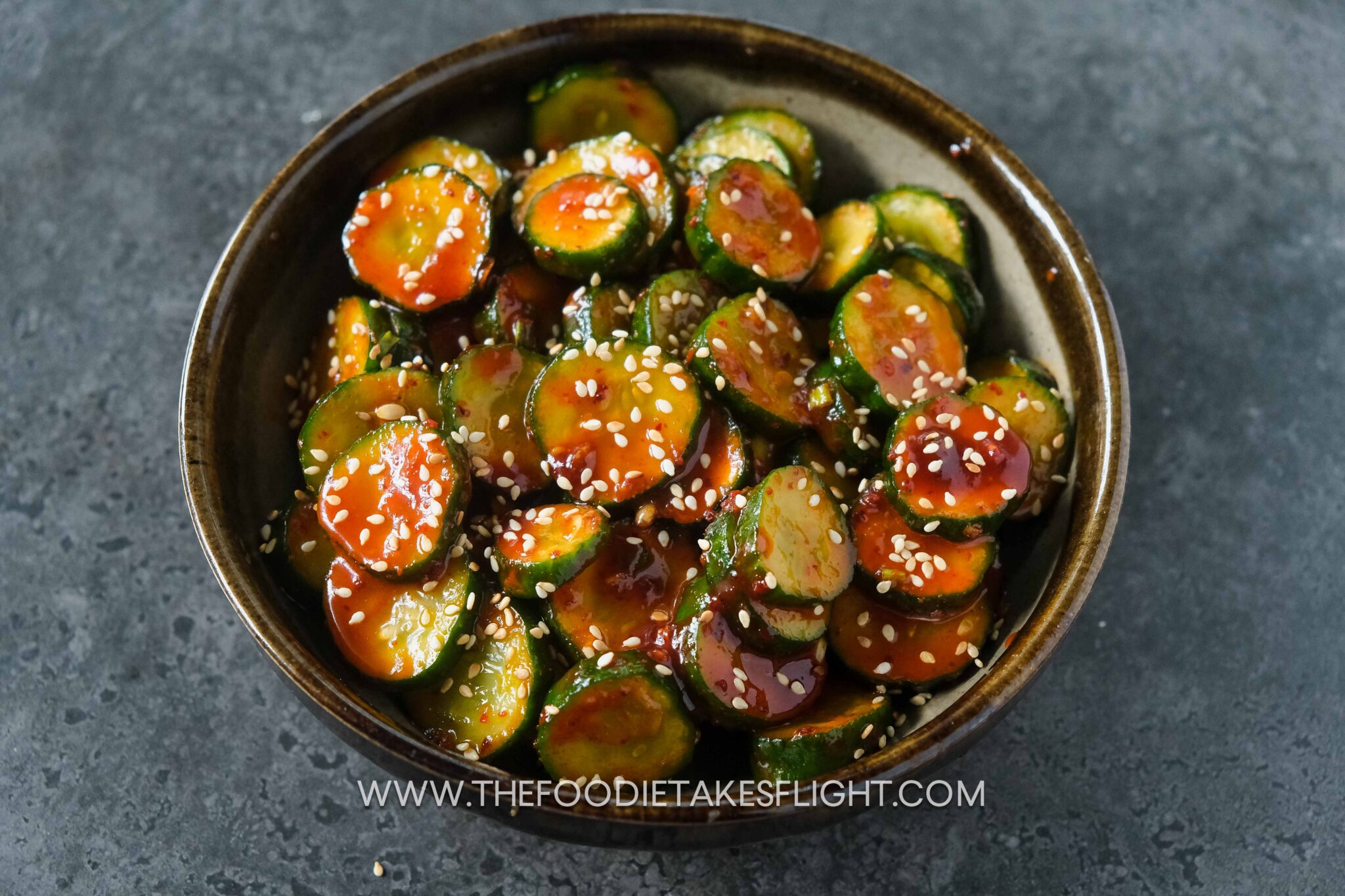 Korean Cucumber Salad (Oi Muchim, 오이무침) The Foodie Takes Flight