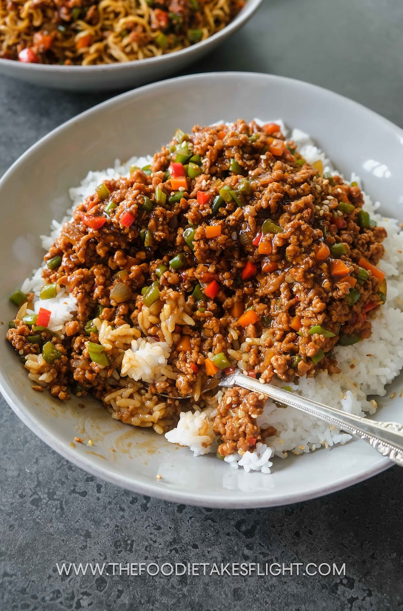 Vegan ChineseStyle “Meat” Sauce The Foodie Takes Flight