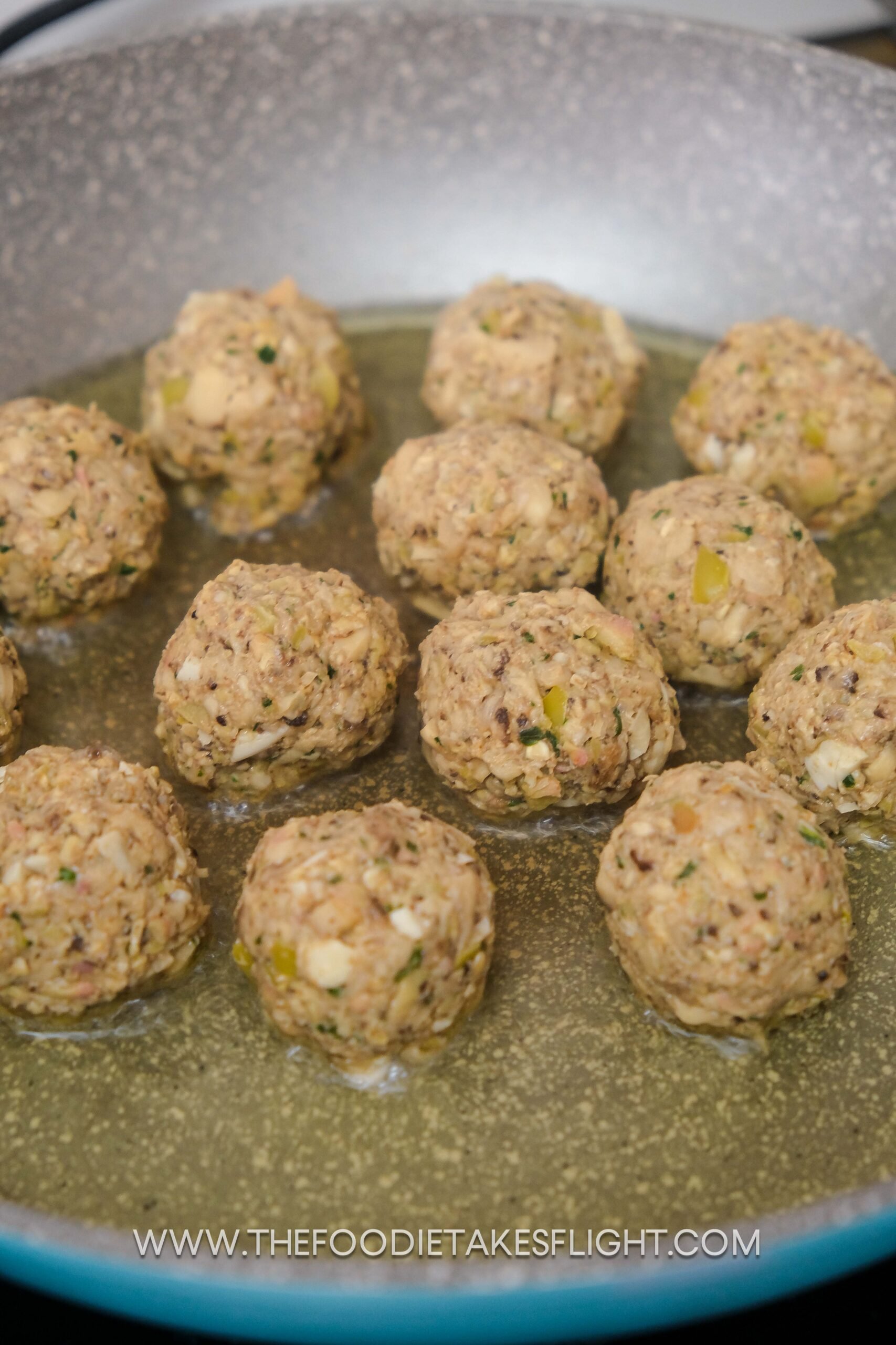 Mushroom Meatballs in a Creamy Red Pepper Sauce The Foodie Takes Flight