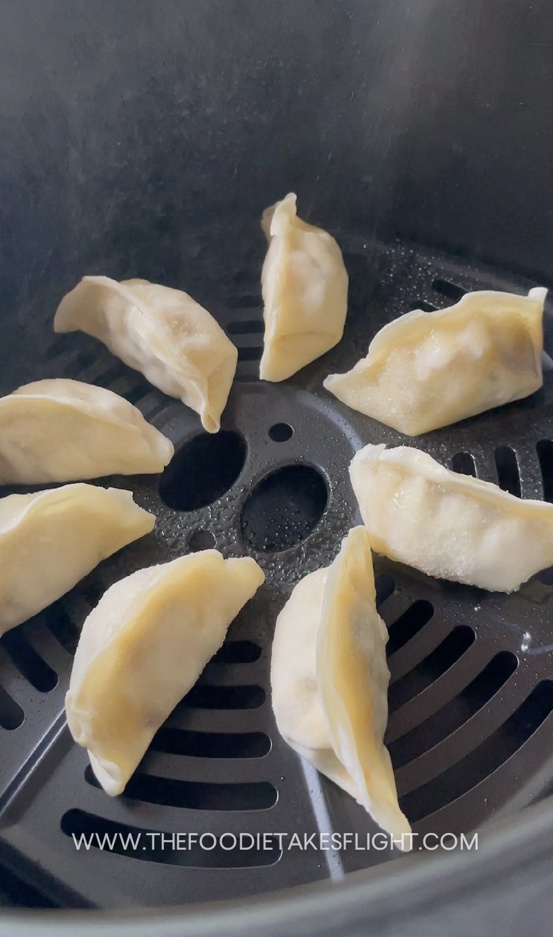 AirFried Dumplings with Gochujang Mayo The Foodie Takes Flight