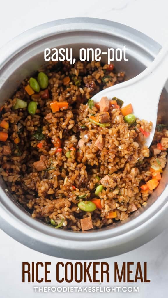 one pot rice cooker meal