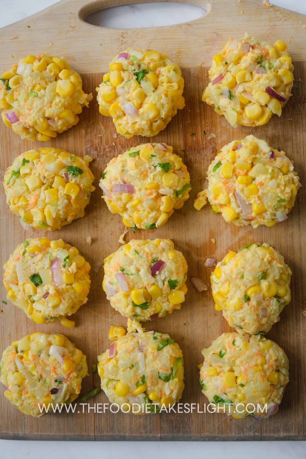 Potato and Sweet Corn Fritters The Foodie Takes Flight