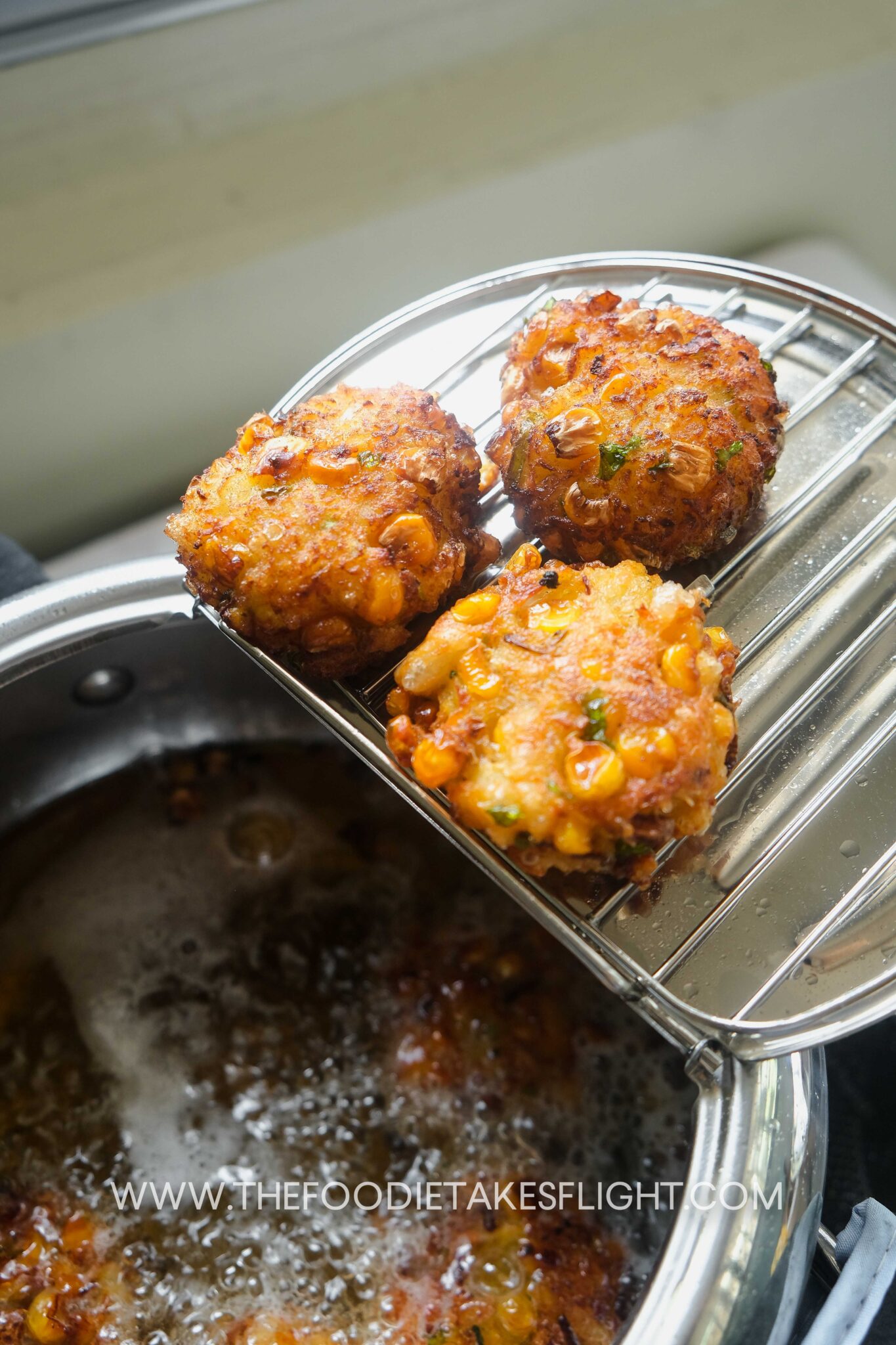Potato and Sweet Corn Fritters The Foodie Takes Flight