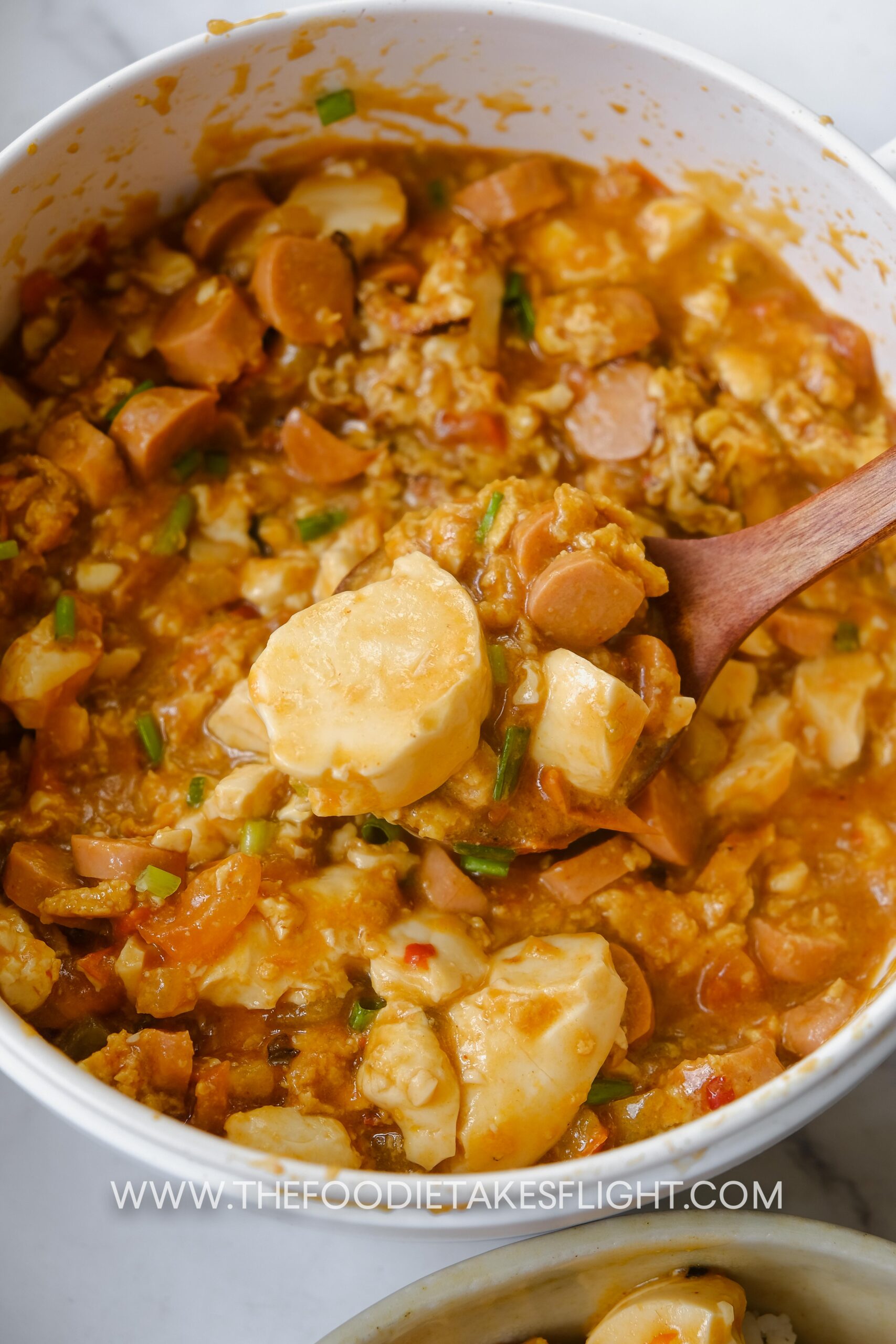 Chinese Tomato Egg StirFry with Silken Tofu (Vegan) The Foodie Takes