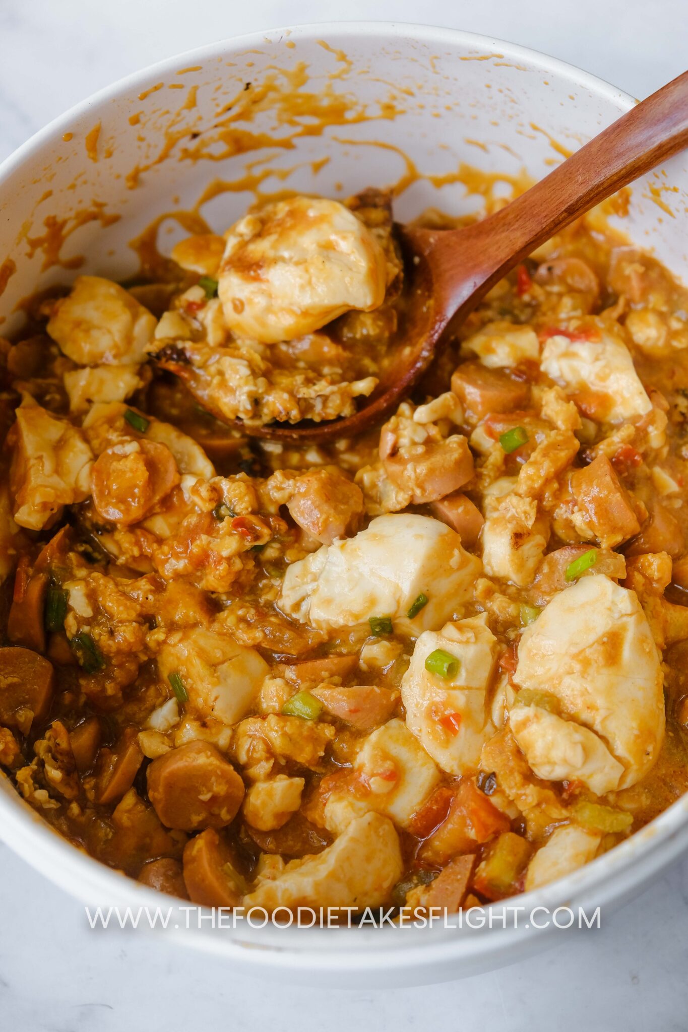 Chinese Tomato Egg StirFry with Silken Tofu (Vegan) The Foodie Takes