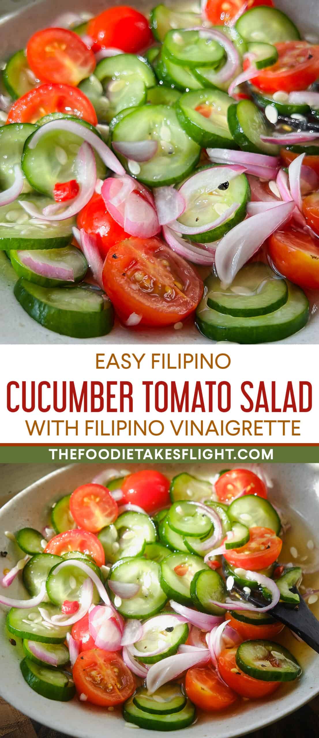 Filipino Cucumber and Tomato Salad The Foodie Takes Flight