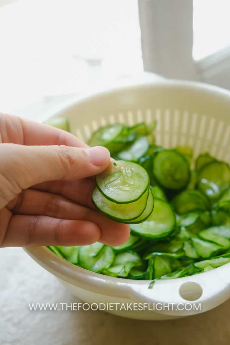 Japanese Cucumber and Seaweed Salad (Sunomono) The Foodie Takes Flight
