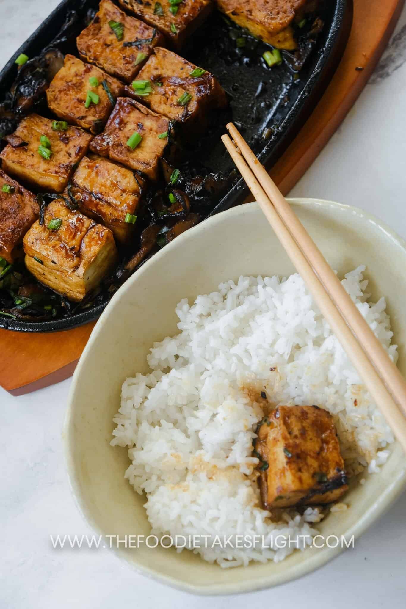 Japanese Tofu Steak The Foodie Takes Flight