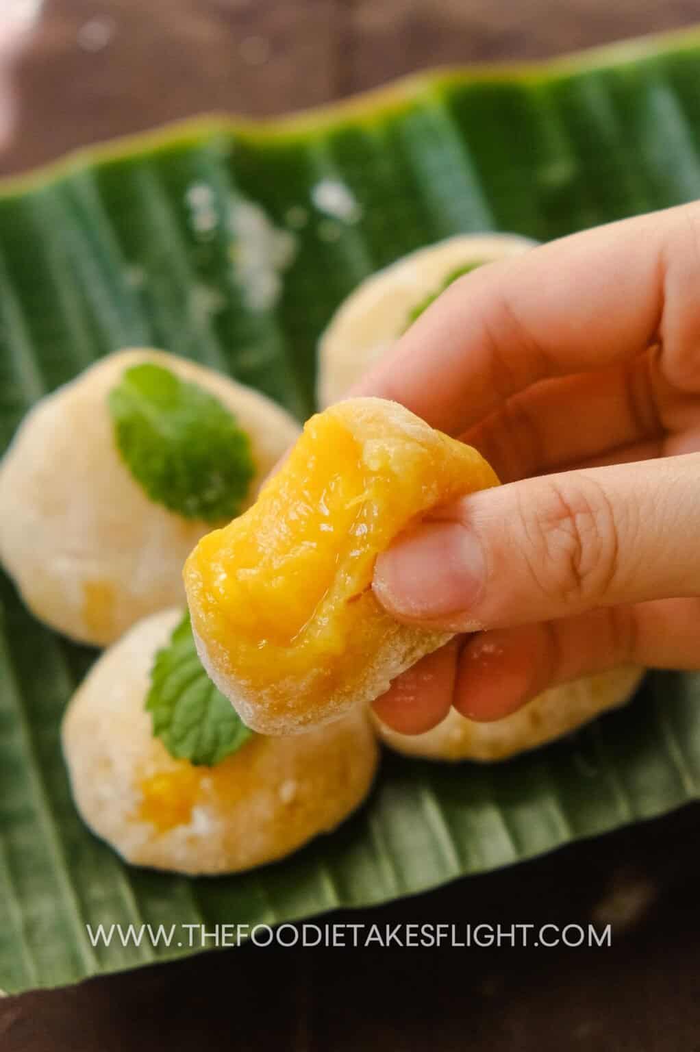 Mango Mochi (Easy Microwave Recipe) The Foodie Takes Flight
