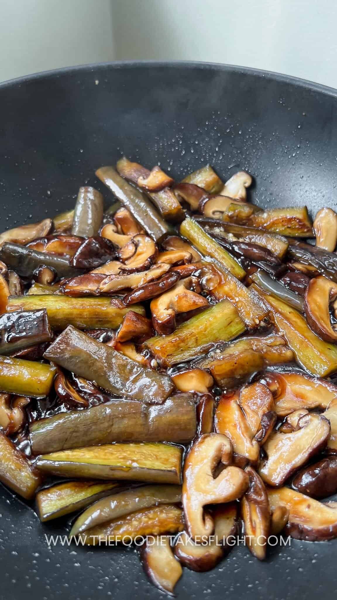 Teriyaki Eggplant and Mushroom Rice Bowl The Foodie Takes Flight