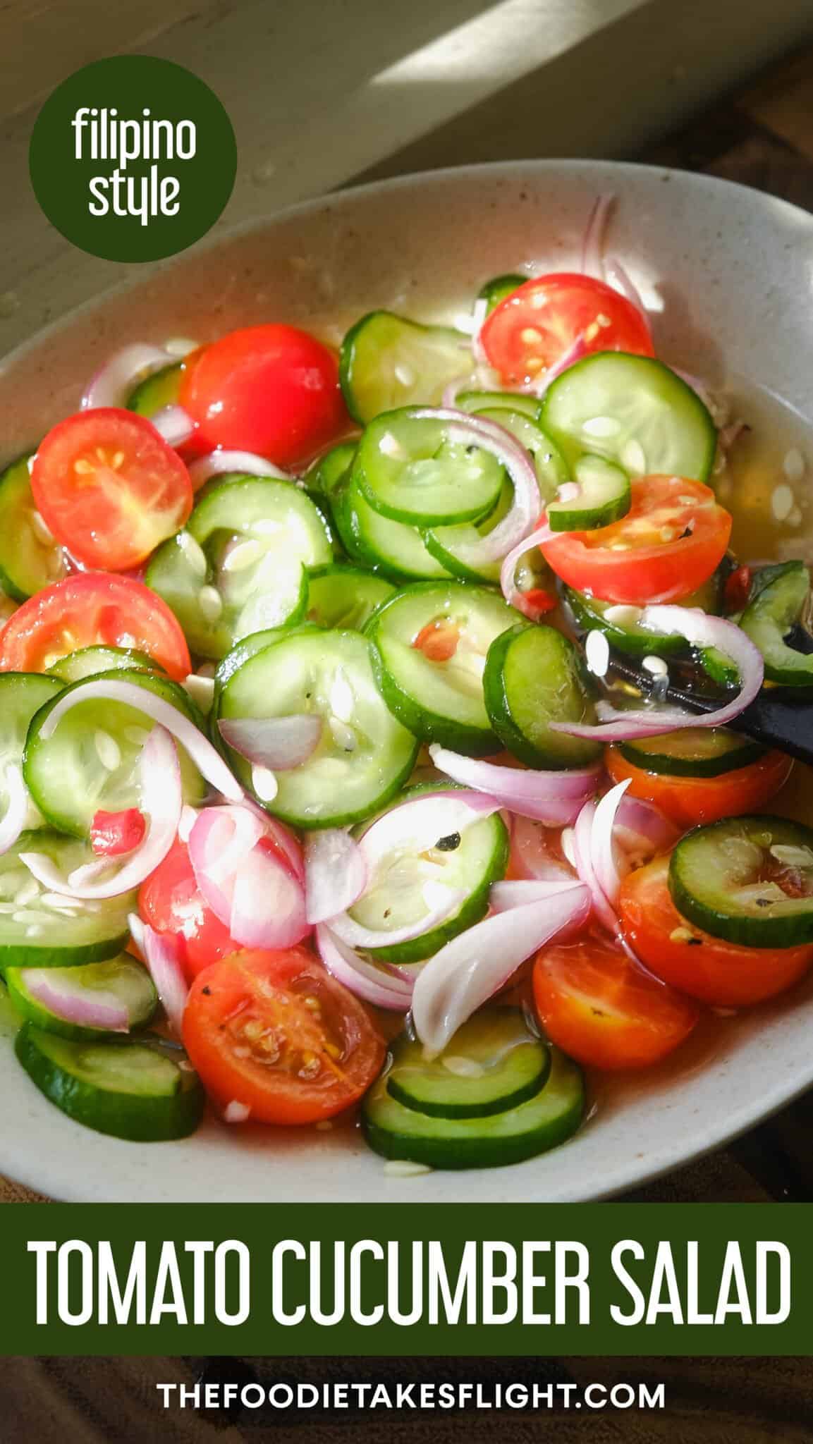 Filipino Cucumber and Tomato Salad The Foodie Takes Flight