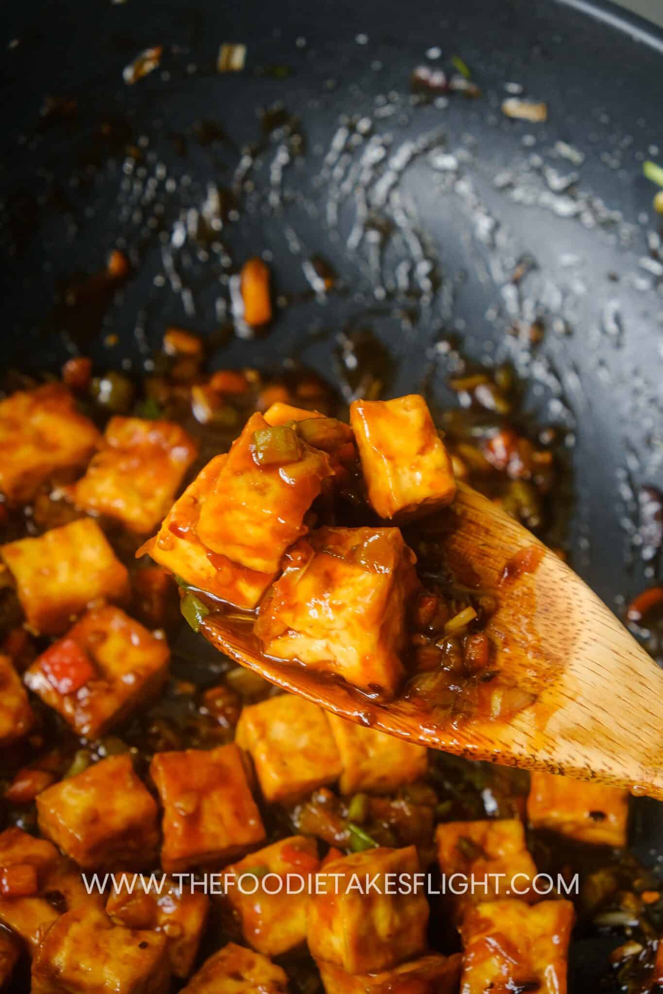 IndoChinese Style Chili Tofu The Foodie Takes Flight