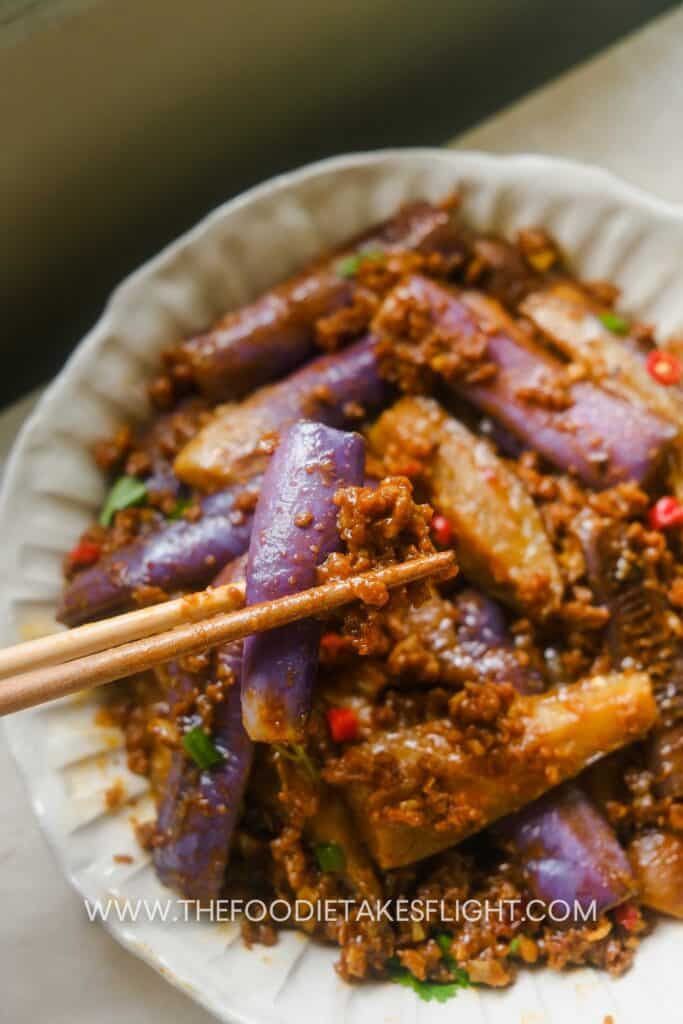 Spicy Eggplant Pork Recipe Yu Xiang Eggplant Sichuan