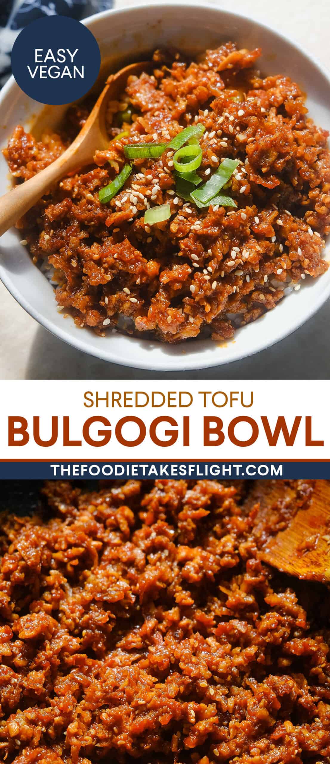 Shredded Tofu Bulgogi Bowl The Foodie Takes Flight