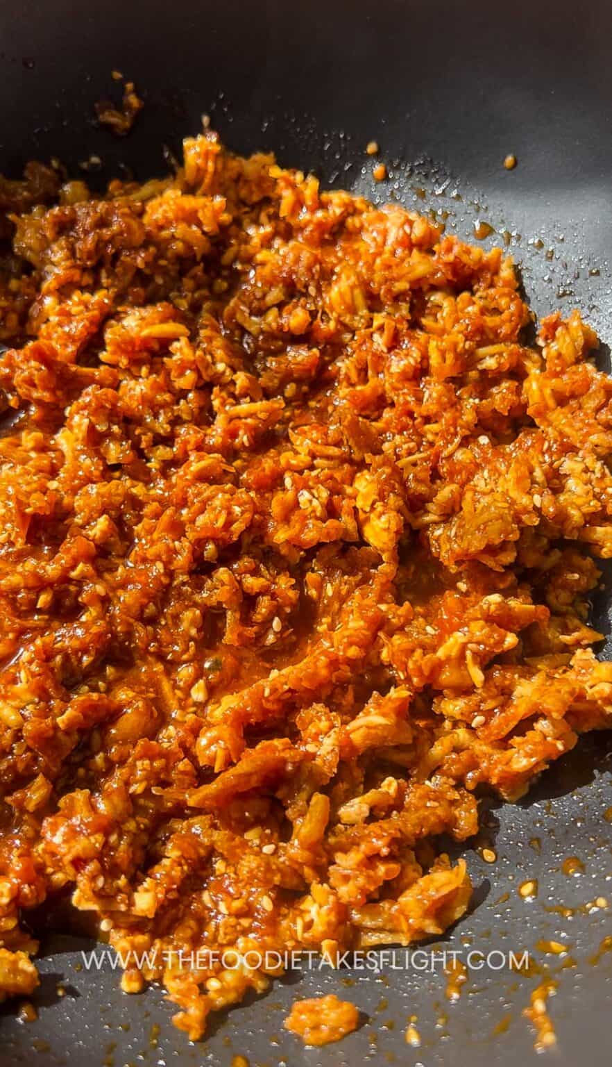 Shredded Tofu Bulgogi Bowl The Foodie Takes Flight