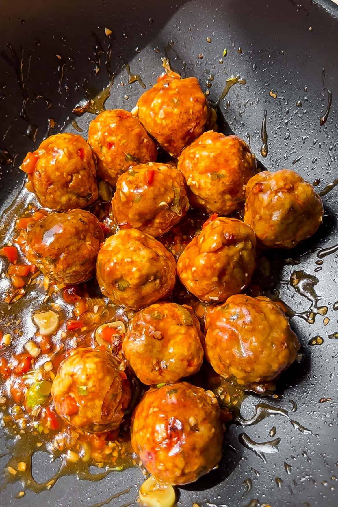 Soy Garlic Tofu Balls Vegan Recipe