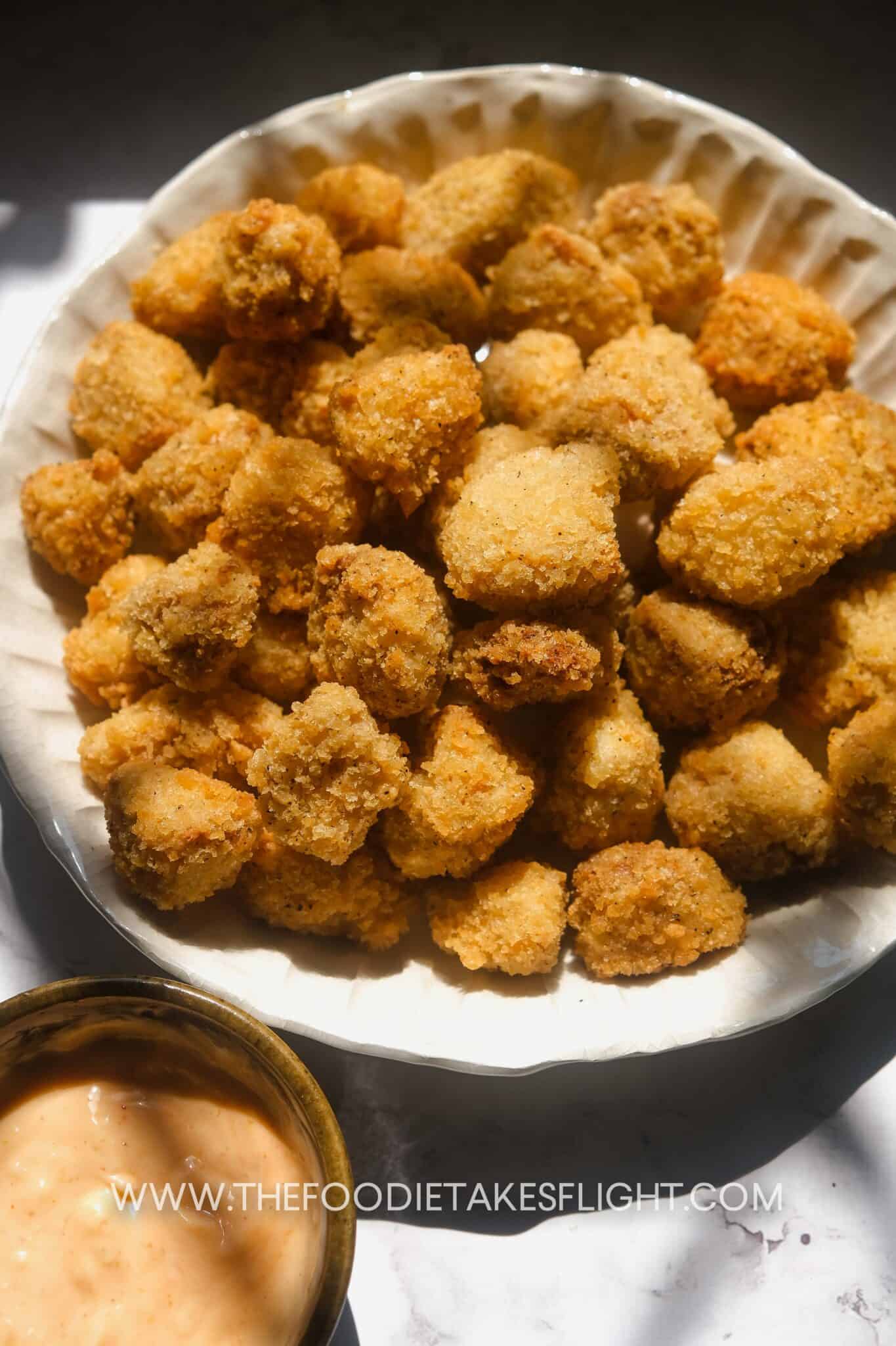 Popcorn Tofu 'Chicken' The Foodie Takes Flight