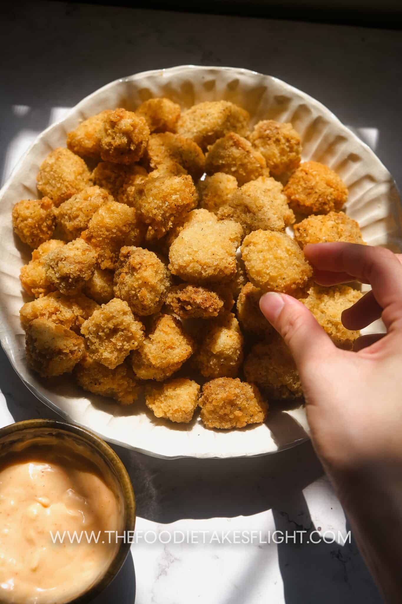 Popcorn Tofu 'Chicken' The Foodie Takes Flight