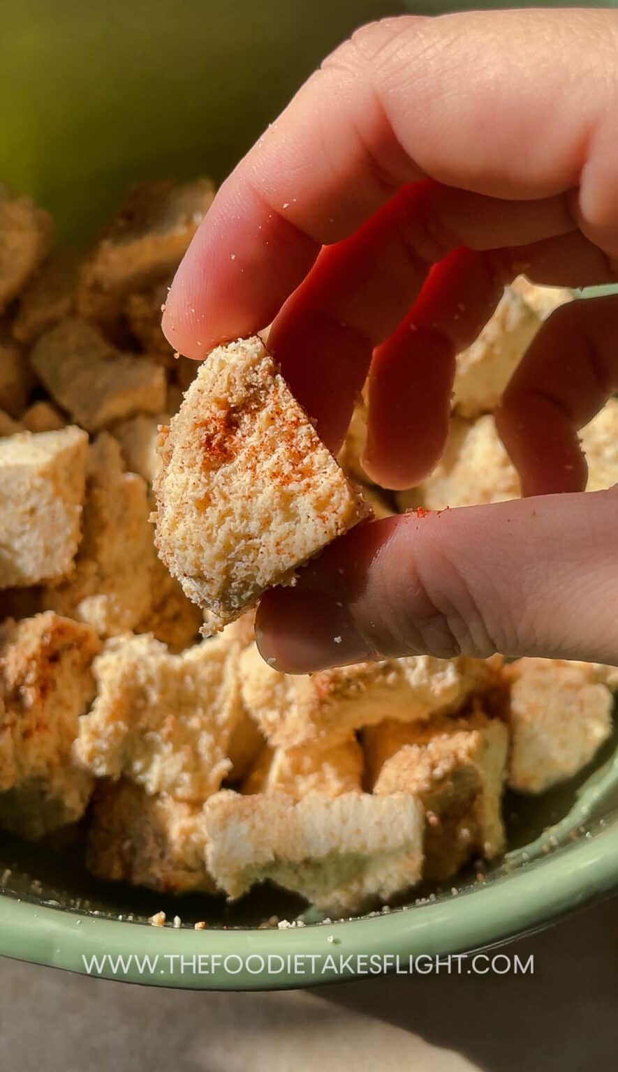 Popcorn Tofu 'Chicken' The Foodie Takes Flight