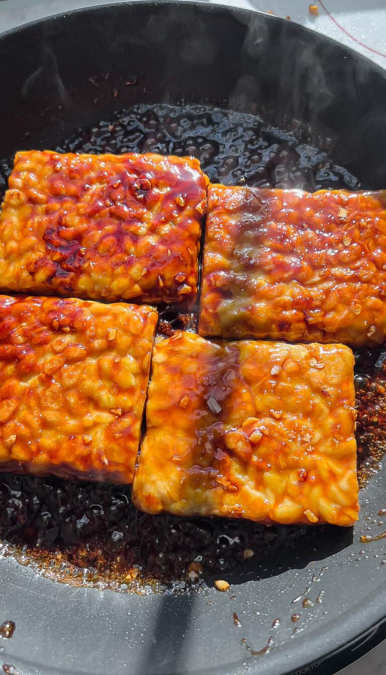 Maple Hoisin Tempeh The Foodie Takes Flight