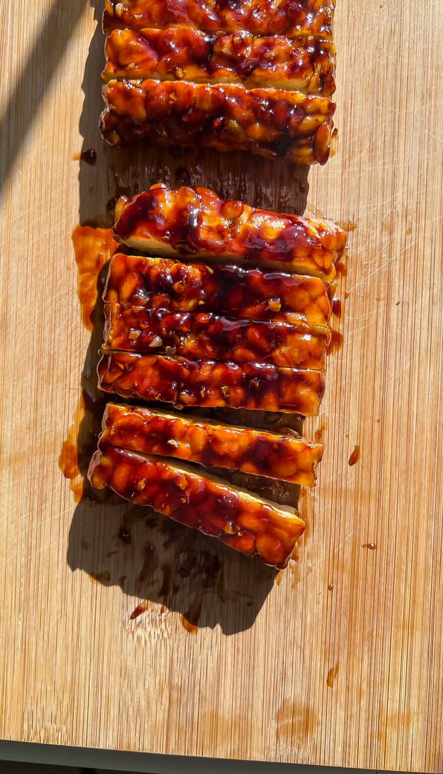Maple Hoisin Tempeh The Foodie Takes Flight