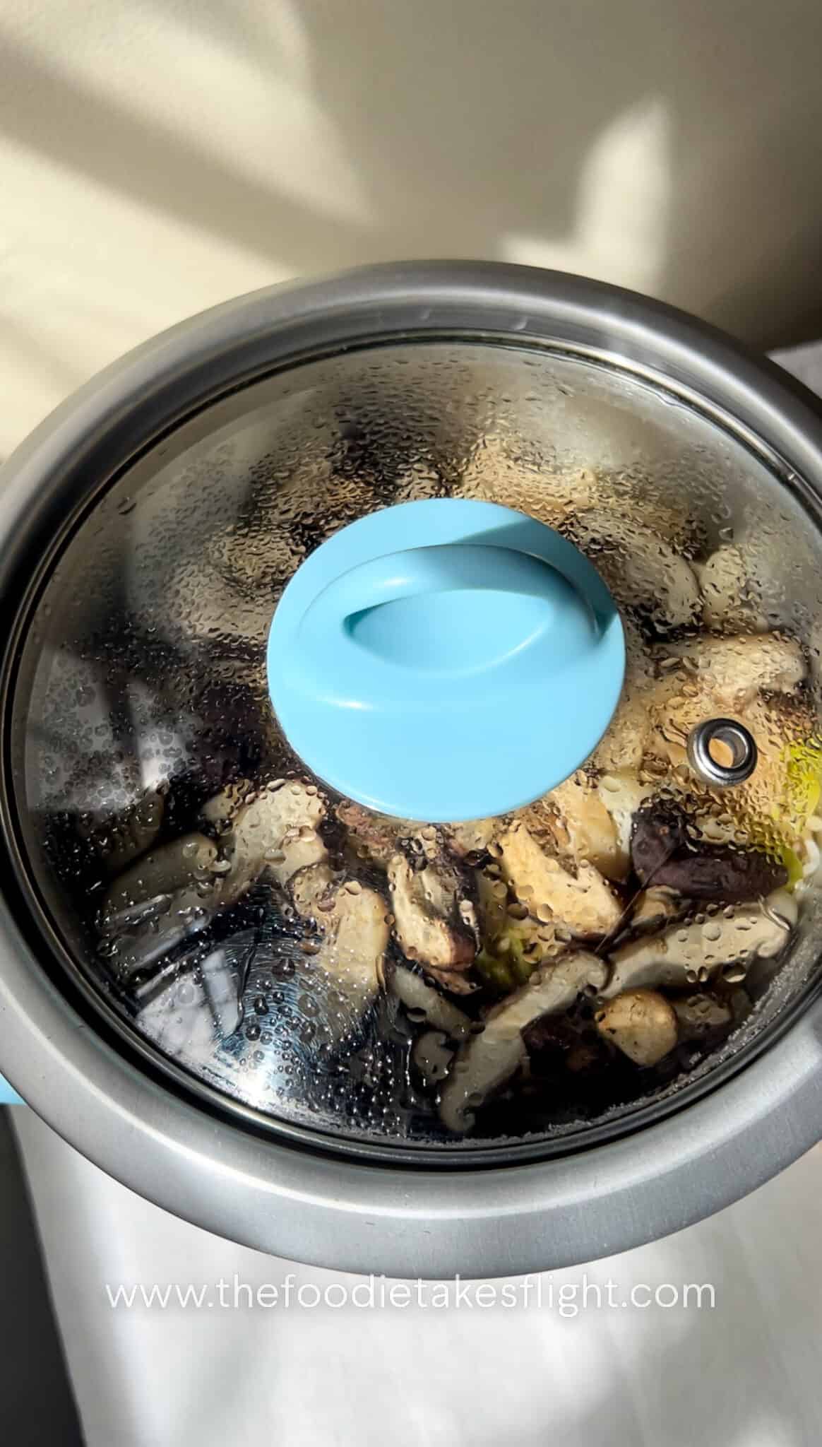 One Pot Mushroom Rice with Spicy Miso Sauce - The Foodie Takes Flight