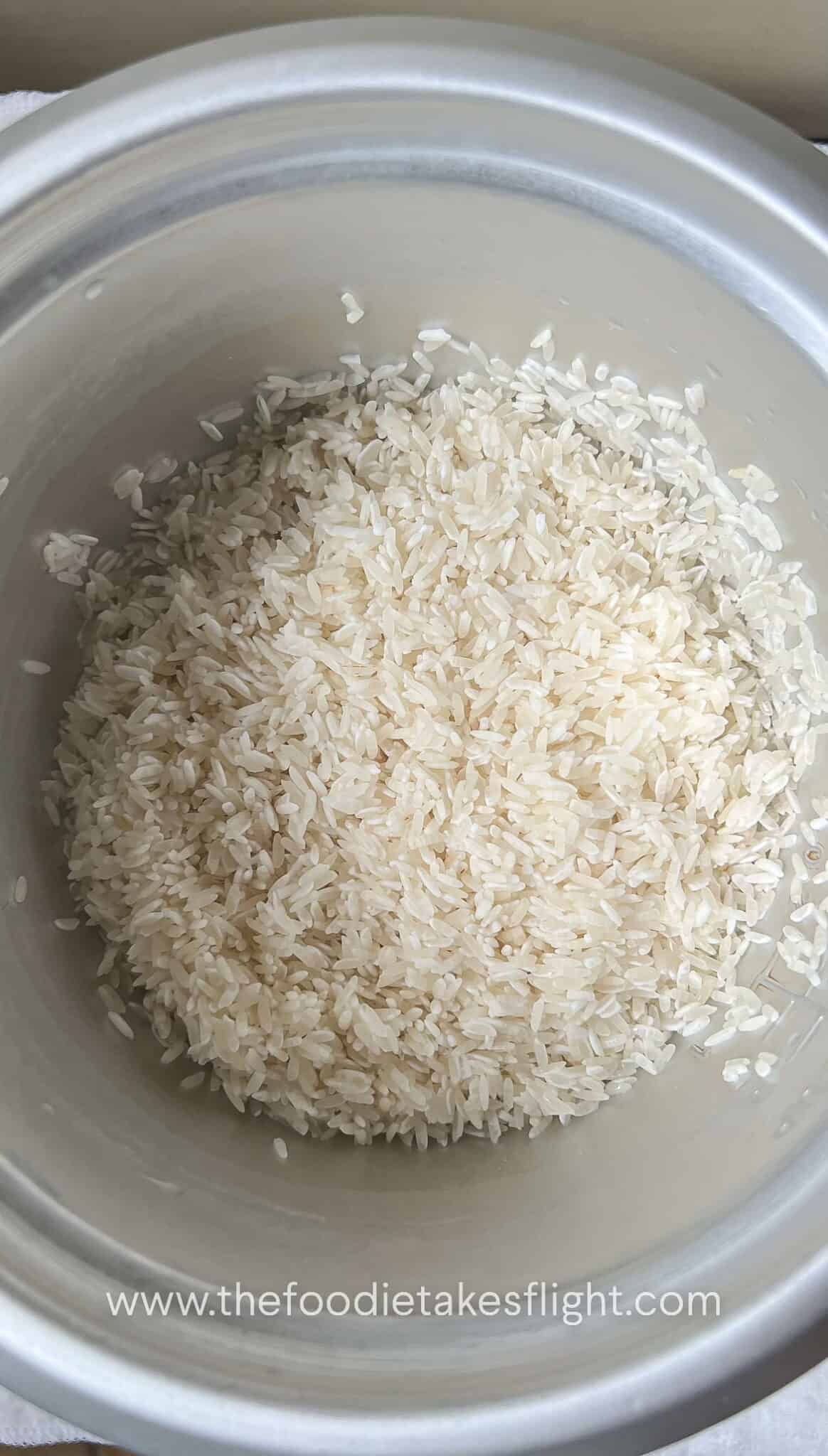 One Pot Mushroom Rice with Spicy Miso Sauce - The Foodie Takes Flight