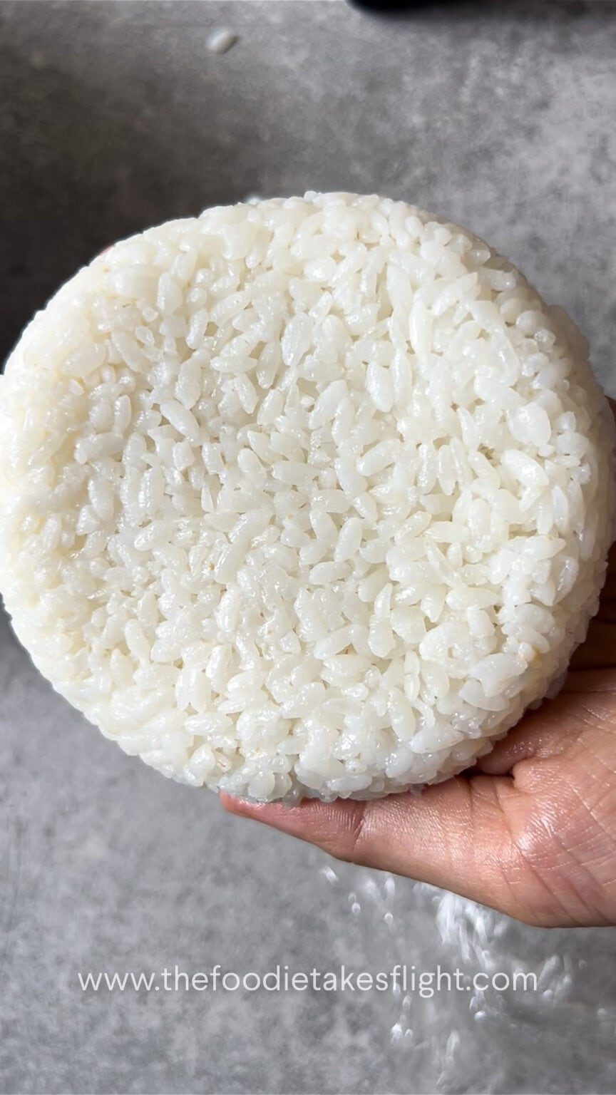 Mushroom Rice Burgers with Sriracha Mayo The Foodie Takes Flight