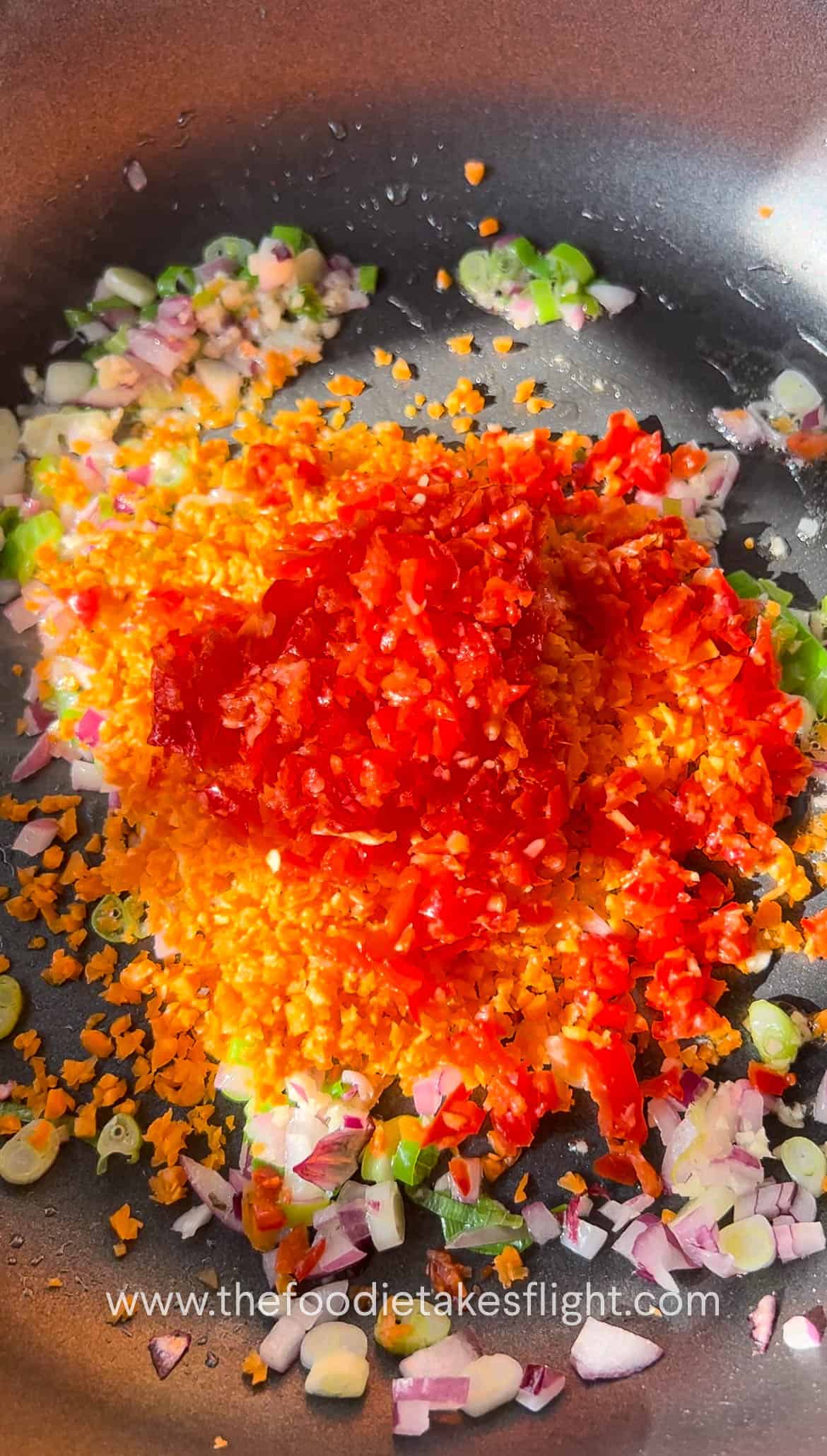 bell pepper carrots and onions 